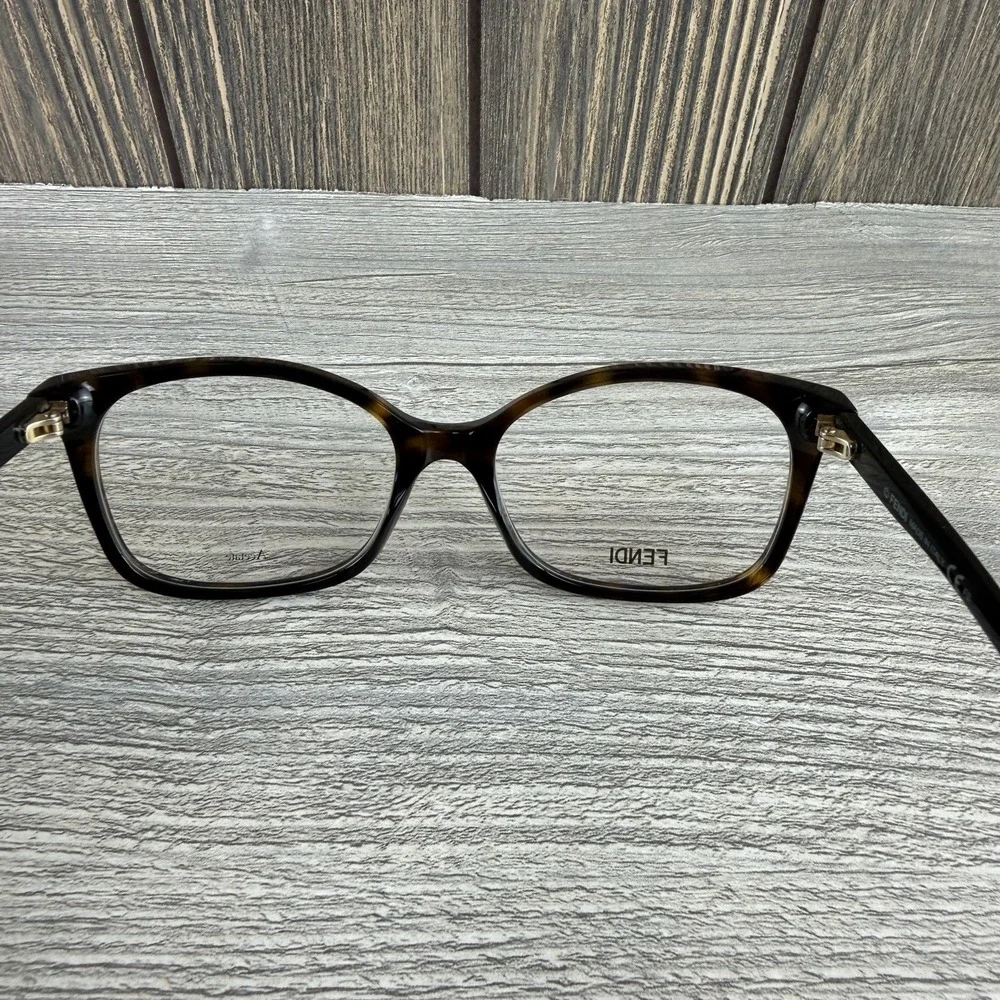 Fendi FF 0414 086 Womens Havana Eyeglasses Frames 53-17-140 Made in Italy
